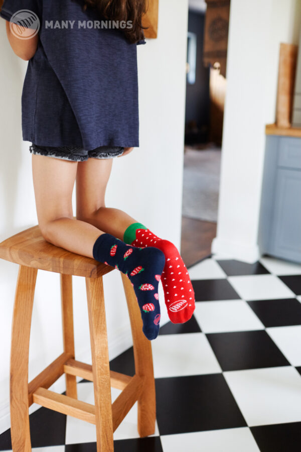 Strawberries Kids de Many Mornings calcetines originales calcetines niño calcetines niña calcetines infantiles calcetines algodón