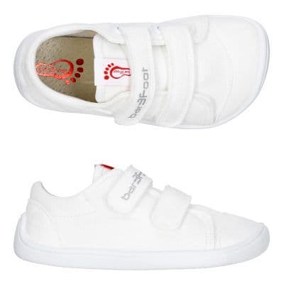 sneakers blancos bar3foot calzado infantil suela flexible zapato respetuoso calzado barefoot zapatillas niña zapatillas niño