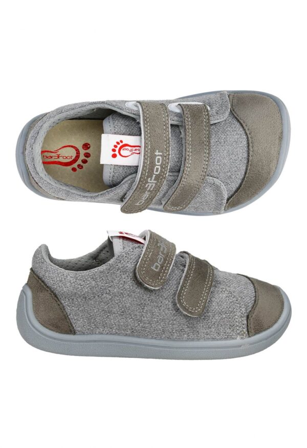 sneakers gris bar3foot calzado respetuoso deportivas respetuosas calzado infantil zapatos niño zapatos niña