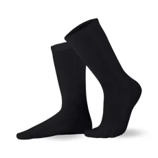 Knitido Essentials Largo Negro calcetines 5 dedos