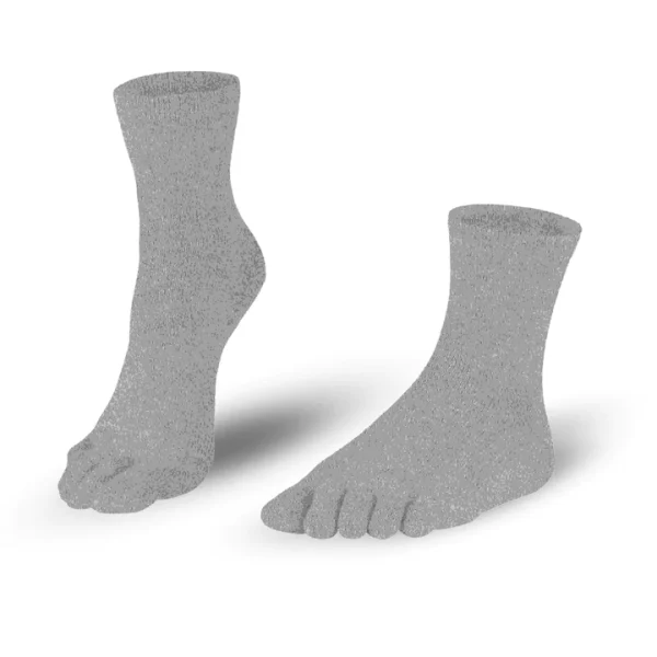 Knitido Essentials Midi Gris Claro calcetines 5 dedos calcetines de dedos