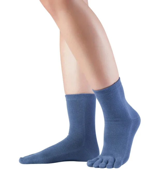 Knitido Essentials Midi Azul calcetines 5 dedos calcetines de dedos