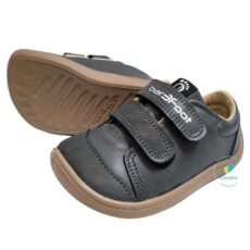 Bar3foot Dark Gray Leather Sneakers Barefoot shoes Respectful children's footwear