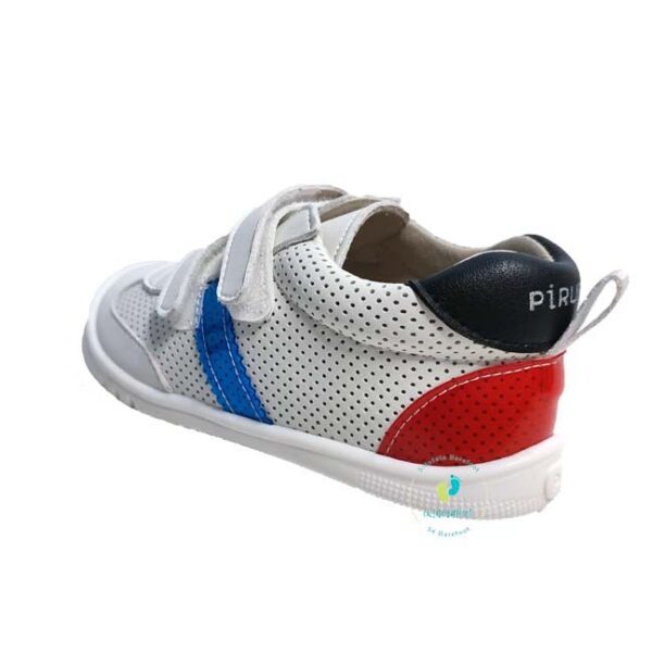 Piruflex Deportiva Microfibra Perforado Azul Rojo calzado respetuoso