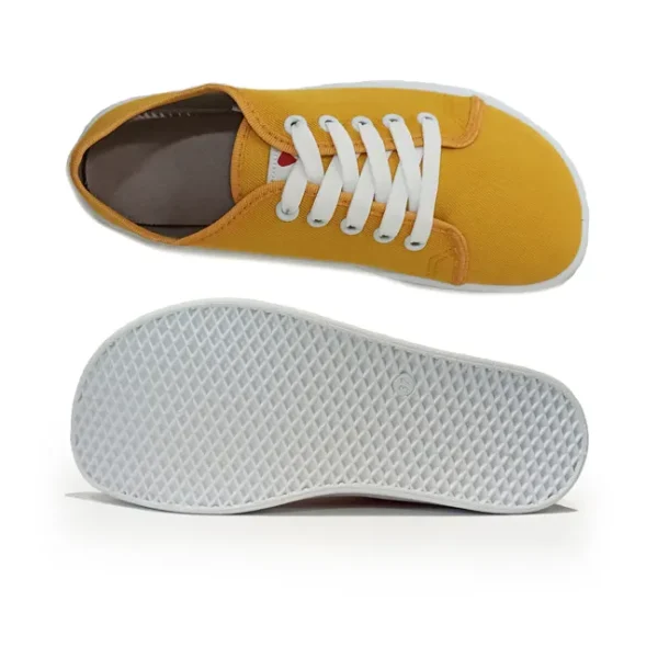 Sapatilhas Anatomic Starter Amarelo Mostarda, sapatilhas respeitosas para adultos Barefoot shoes