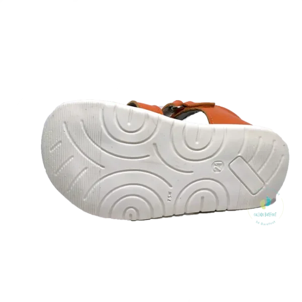 Piruflex Cangrejeras Microfibra Naranja sandalias barefoot niños barefoot shoes