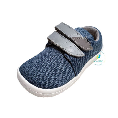 Beda Barefoot Sneakers Denim sapatilhas barefoot infantis